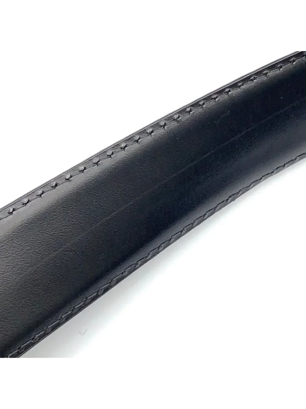 Louis Vuitton Ceinture Classic Leather Black Belt Gold